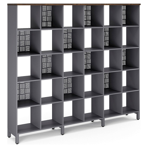 Стеллажная система Kobor SQ-5X6 graphite/charlston