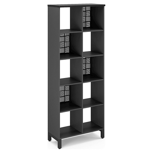 Стеллажная система Kobor SQ-5X2 black/wood