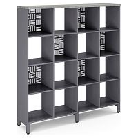 Стеллажная система Kobor SQ-4X4 graphite/chicago