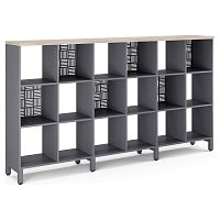 Стеллажная система Kobor SQ-3Х6 graphite/natural