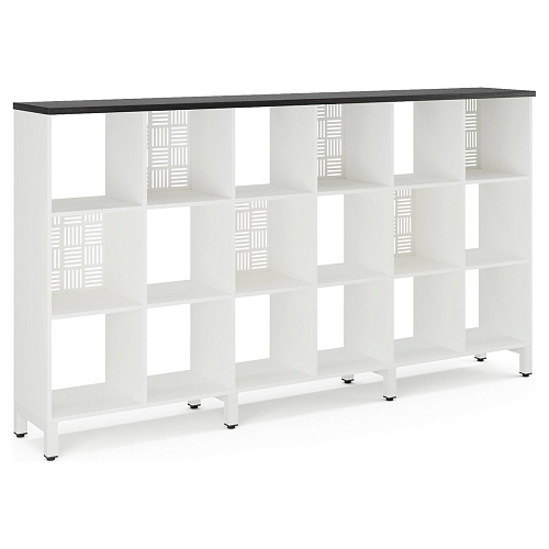 Стеллажная система Kobor SQ-3Х6 white/wood