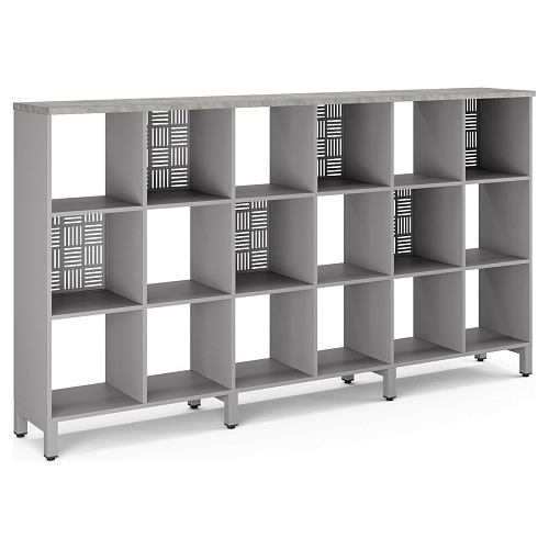 Стеллажная система Kobor SQ-3Х6 aluminum/chicago