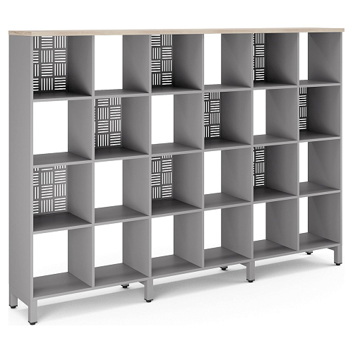 Стеллажная система Kobor SQ-4X6 aluminum/natural