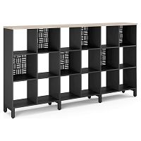 Стеллажная система Kobor SQ-3Х6 black/natural