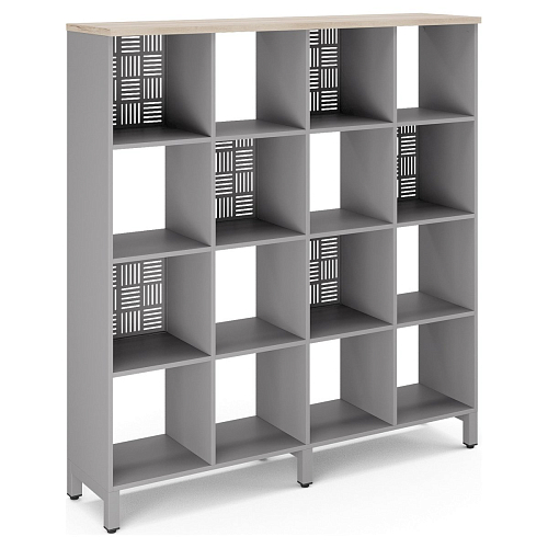 Стеллажная система Kobor SQ-4X4 aluminum/natural