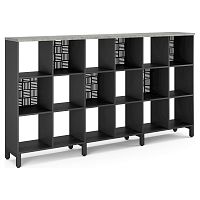 Стеллажная система Kobor SQ-3Х6 black/chicago