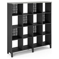 Стеллажная система Kobor SQ-4X4 black/chicago