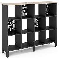 Стеллажная система Kobor SQ-3Х4 black/natural