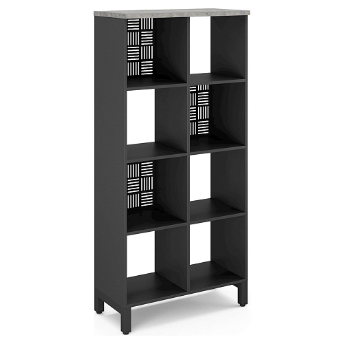 Стеллажная система Kobor SQ-4X2 black/chicago