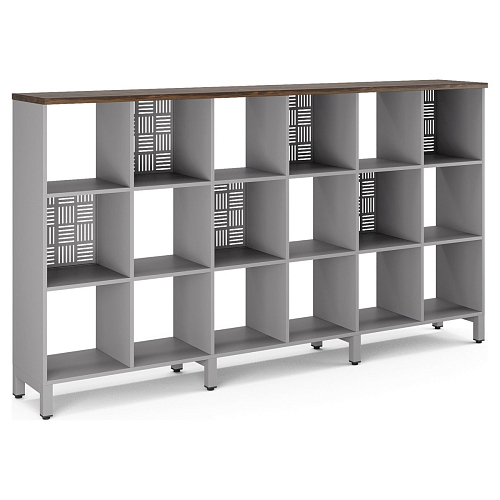 Стеллажная система Kobor SQ-3Х6 aluminum/charlston