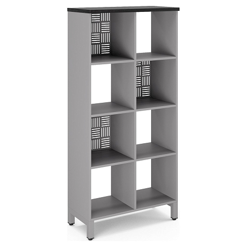 Стеллажная система Kobor SQ-4X2 aluminum/wood