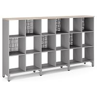 Стеллажная система Kobor SQ-3Х6 aluminum/natural