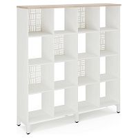 Стеллажная система Kobor SQ-4X4 white/natural