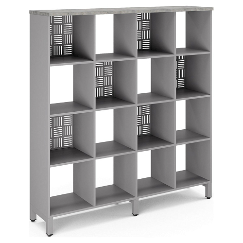 Стеллажная система Kobor SQ-4X4 aluminum/chicago