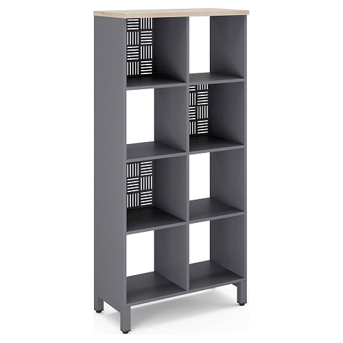 Стеллажная система Kobor SQ-4X2 graphite/natural