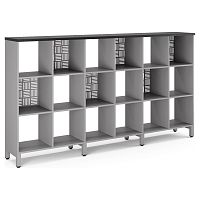 Стеллажная система Kobor SQ-3Х6 aluminum/wood