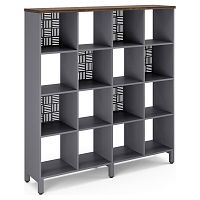 Стеллажная система Kobor SQ-4X4 graphite/charlston