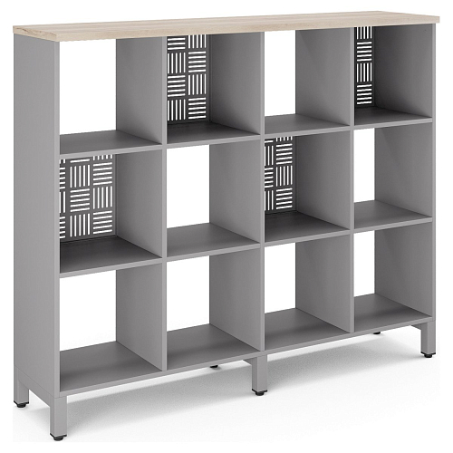 Стеллажная система Kobor SQ-3Х4 aluminum/natural