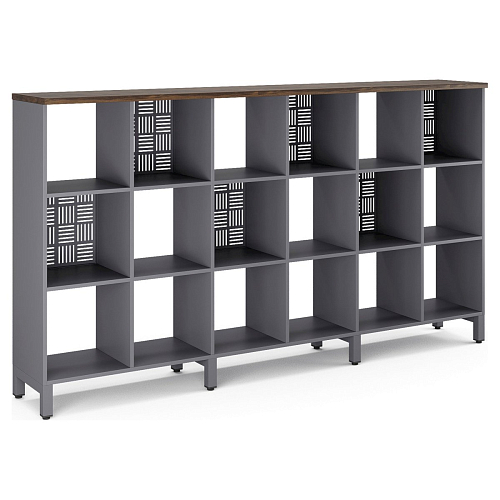 Стеллажная система Kobor SQ-3Х6 graphite/charlston