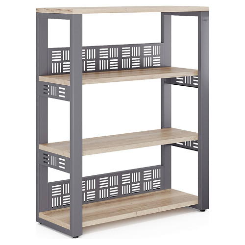 Стеллаж открытый Kobor ST3-80/36 graphite/natural