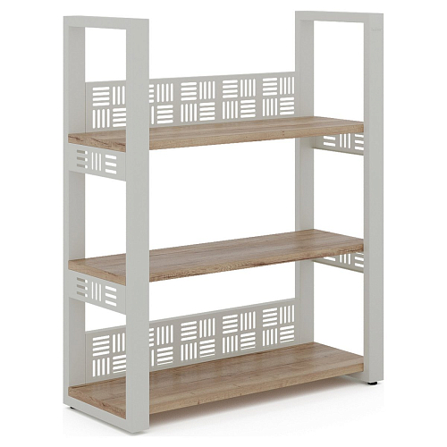 Стеллаж открытый Kobor SО3-60/36 white/natural