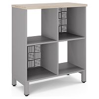 Стеллажная система Kobor SQ-2Х2 aluminum/natural