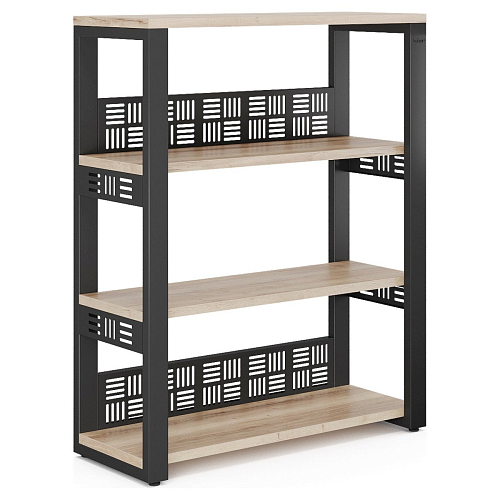 Стеллаж открытый Kobor ST3-80/36 black/natural