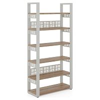 Стеллаж открытый Kobor SO6-100/36 white/natural