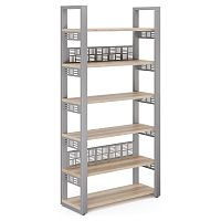Стеллаж открытый Kobor SO6-140/36 aluminum/natural
