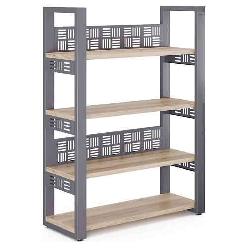 Стеллаж открытый Kobor SO4-80/36 graphite/natural