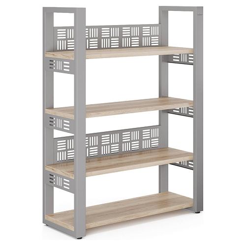 Стеллаж открытый Kobor SO4-60/36 aluminum/natural