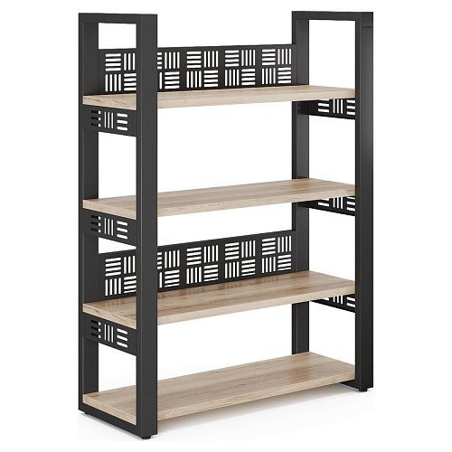 Стеллаж открытый Kobor SO4-120/36 black/natural