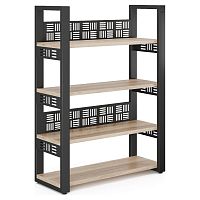 Стеллаж открытый Kobor SO4-60/36 black/natural