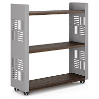 Стеллаж мобильный Kobor SM3-90/30 aluminum/charlston