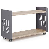 Стеллаж мобильный Kobor SМ2-90/30 graphite/natural
