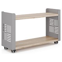 Стеллаж мобильный Kobor SМ2-90/30 aluminum/natural