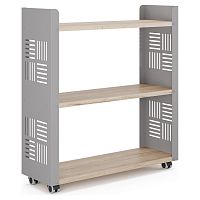Стеллаж мобильный Kobor SM3-90/30 aluminum/natural