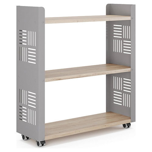 Стеллаж мобильный Kobor SM3-90/30 aluminum/natural