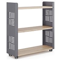 Стеллаж мобильный Kobor SM3-90/30 graphite/natural