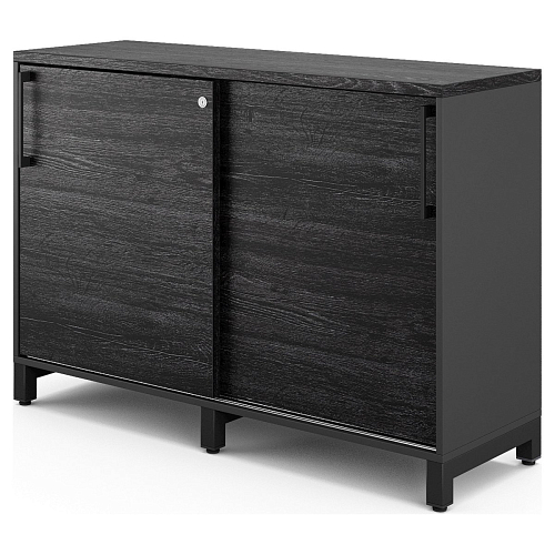 Шкаф-купе Kobor HK/2-120/60/M black/wood