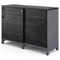 Шкаф-купе Kobor HK/2-120/60/M graphite/wood