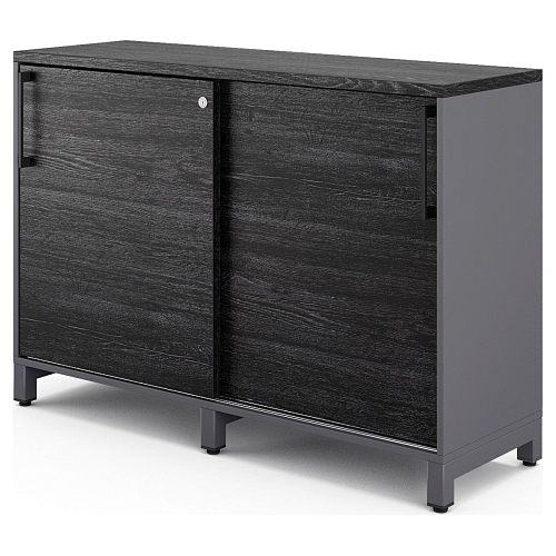 Шкаф-купе Kobor HK/2-120/60/M graphite/wood