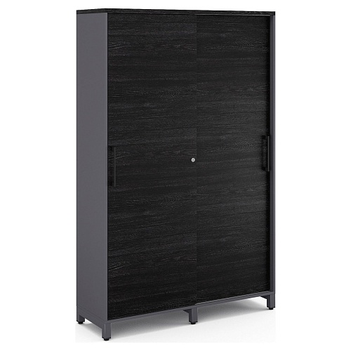 Шкаф-купе гардероб Kobor HKG/5-120/40/M graphite/wood