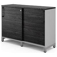 Шкаф-купе Kobor HK/2-120/60/M aluminum/wood