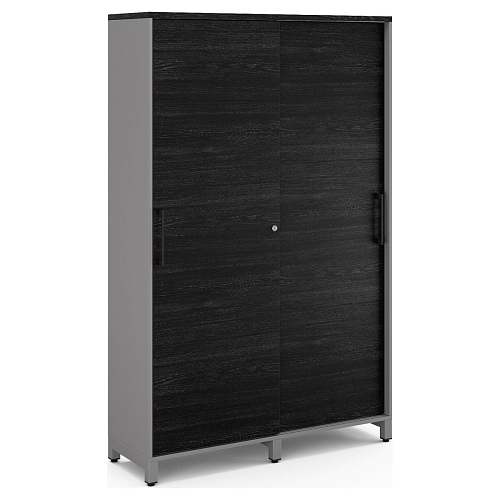 Шкаф-купе гардероб Kobor HKG/5-120/40/M aluminum/wood