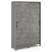 Шкаф-купе гардероб Kobor HKG/5-120/60/M aluminum/chicago