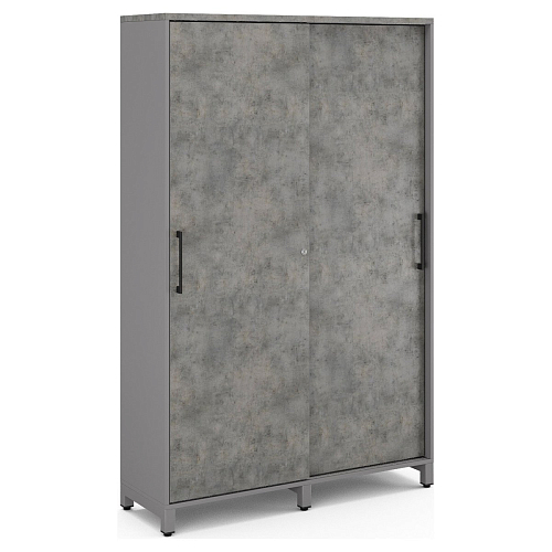 Шкаф-купе гардероб Kobor HKG/5-120/60/M aluminum/chicago