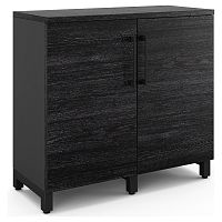 Шкаф распашной Kobor HR/2-90/40/M black/wood