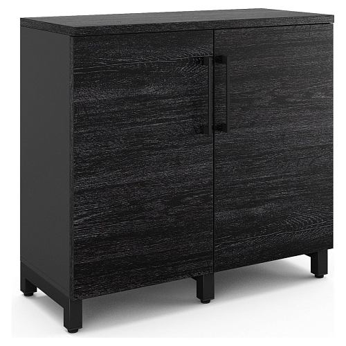 Шкаф распашной Kobor HR/2-90/60/M black/wood