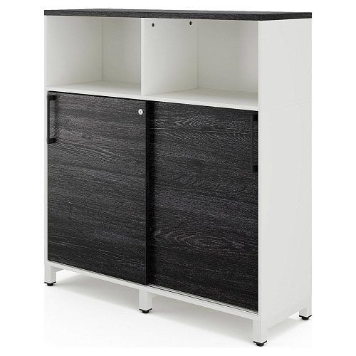 Шкаф открытый Kobor HK/2/1-120/40/M white/wood